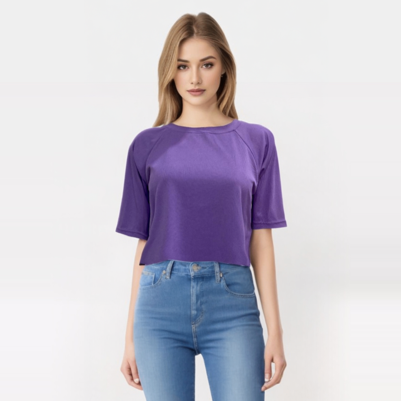 Long sleeve crop top