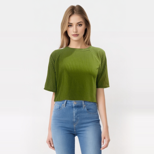 Long sleeve crop top