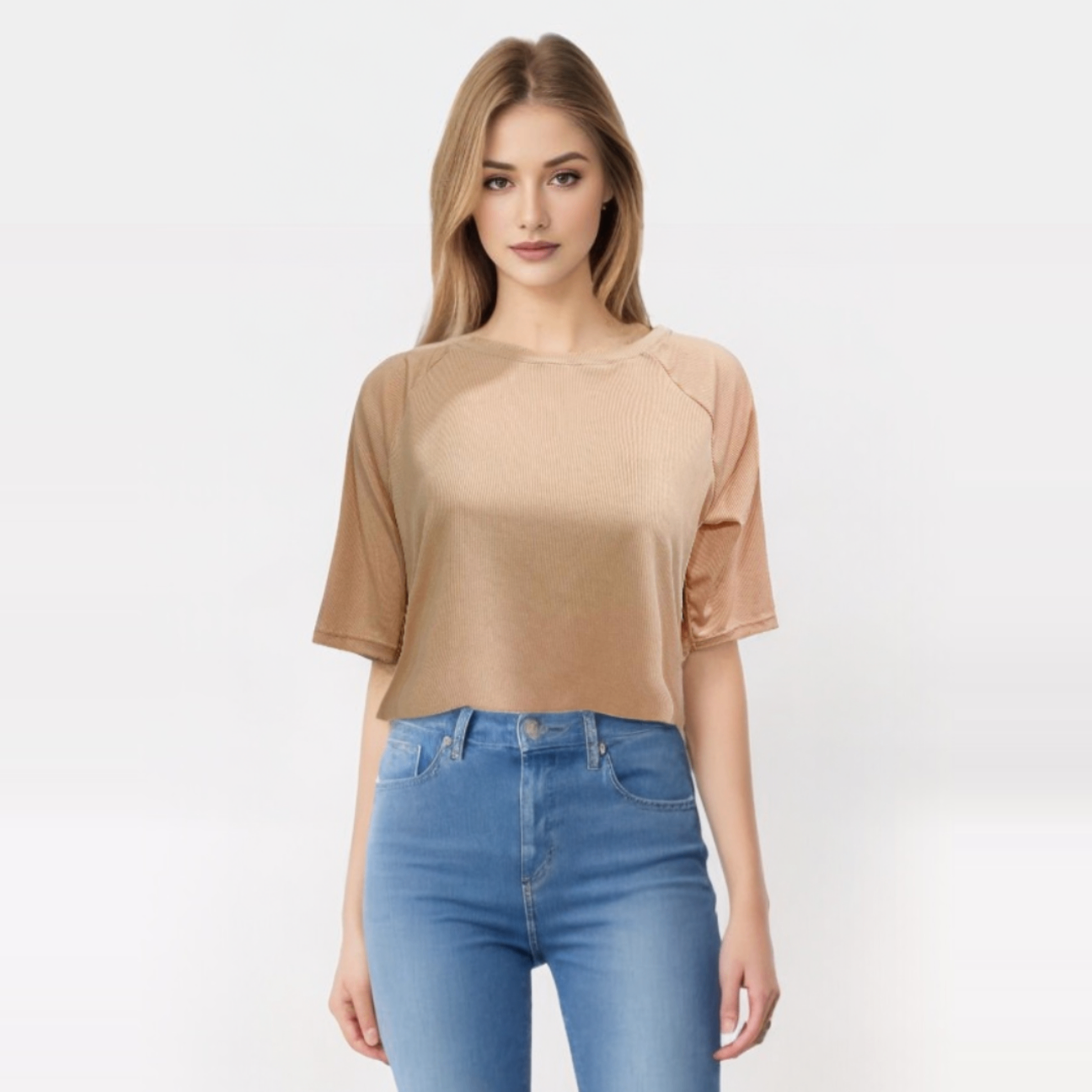 Long sleeve crop top